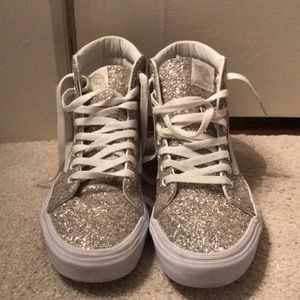 Gold Hightop Vans Worn Once